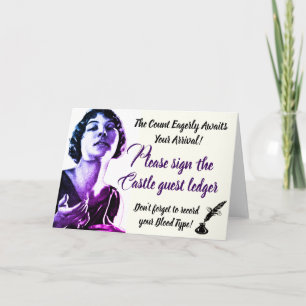 Sign our Guest Ledger Card