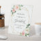 Sign Our Guestbook Classy Blush Pink Floral Frame