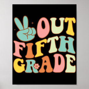 Sign Out Fifth Grade Groovy Last Day School 5th Gr