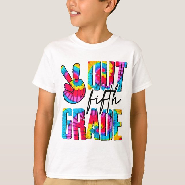 Sign Out Fifth Grade Last Day School 5th Graduatio T-Shirt (Front)
