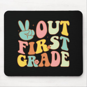 Sign Out First Grade Groovy Last Days School 1st G Mouse Pad
