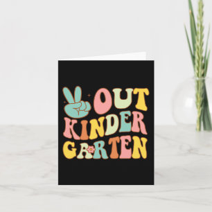Sign Out Kindergarten Last Days School Retro Groov Card