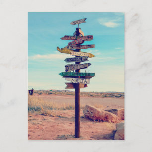 Sign Post Postcard
