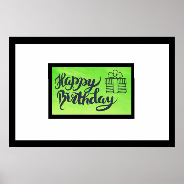 Sign this Birthday Poster,  Autograph Keepsake (Front)