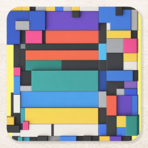 Signal Architecture Square Paper Coaster