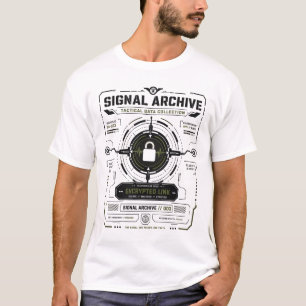 Signal Archive 003   Encrypted Signal Node T-Shirt