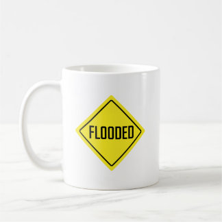 Signal d'avertissement inondé | Mug classique