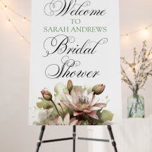 Signal de douche nuptiale de bienvenue personnalis
