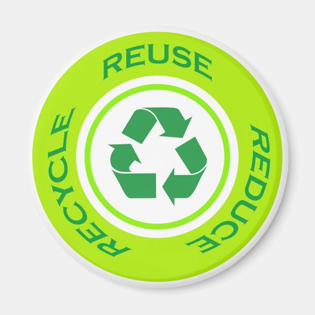 Signal de recyclage - Aimant (Devant)
