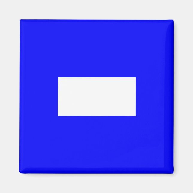 Signal Flag Letter P (Papa) Magnet (Front)