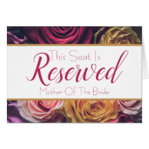 Signal Mariage de siège réservé rose