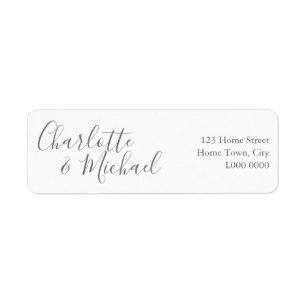 Signature Address Label