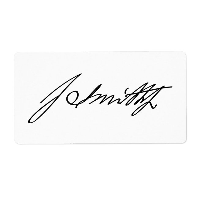 Signature autographique du prophète Mormon Joseph  (Devant)