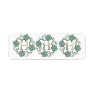 signature avec la lettre h, frapper h,