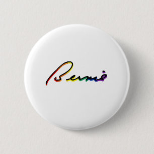 Signature Bernie Sanders Pride Rainbow - LGBT Poli 2 Inch Round Button