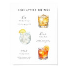 Signature Boissons Mariage Cocktails Poster