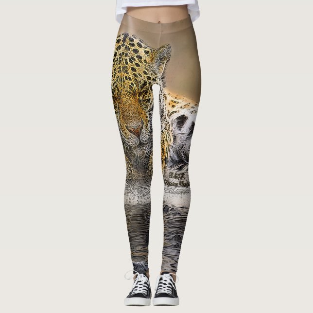 Signature Cheetah Print Legging (Front)