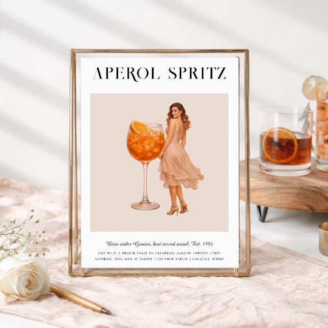 Signature Cocktail | Gemini Zodiac Birthday Invitation (Creator Uploaded)