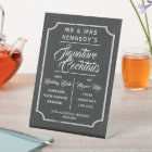 Signature Cocktails Chalkboard Wedding Drinks
