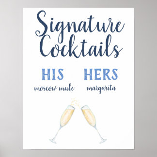 Signature Cocktails Poster