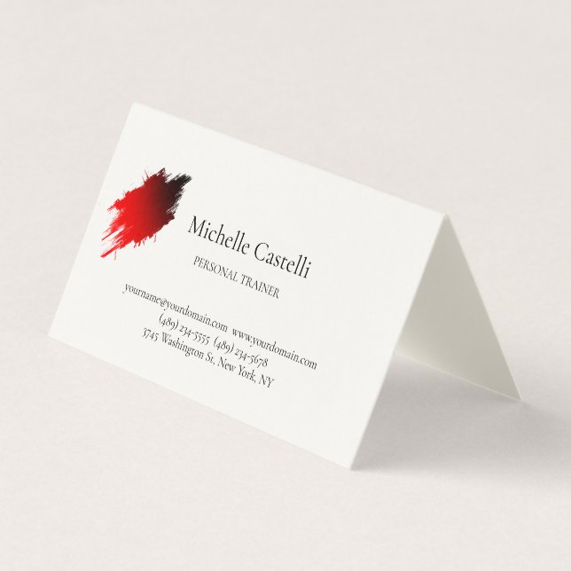 Signature Cream Professional Unique Classical Business Card (Front)