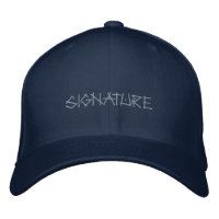 Signature Custom Printed Wool-Hat Classic Navy 