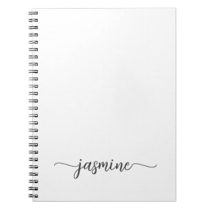 Signature de recette de livre blanc simple fille