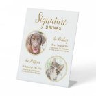 Signature Drinks Elegant Gold Pet Wedding 2 Photo