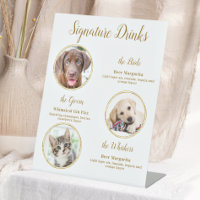 Signature Drinks Elegant Gold Pet Wedding 3 Photos
