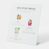 Signature Drinks Wedding Cocktails