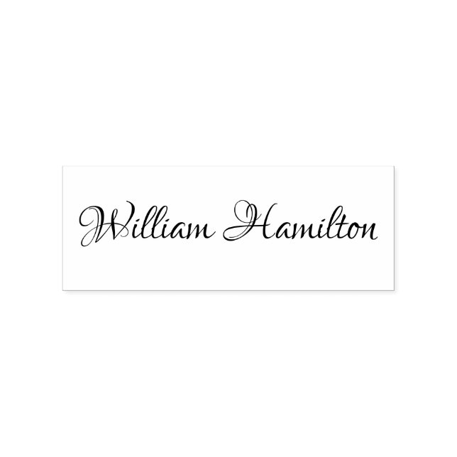 Signature Elegant Personalized Rubber Stamp (Imprint)