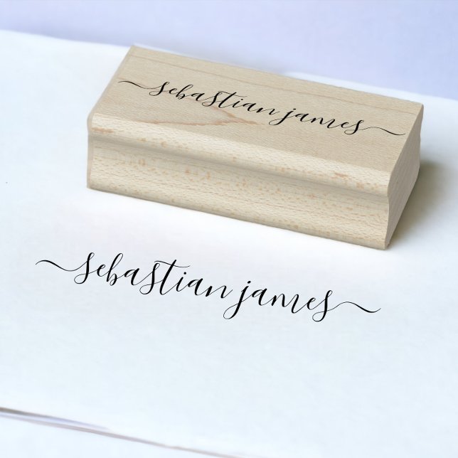 Signature Elegant Personalized Rubber Stamp (Signature Elegant Personalized Rubber Stamp from Ricaso. Easy way to sign documents.)