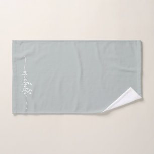 Signature élégante en nom monogrammé vert sauge