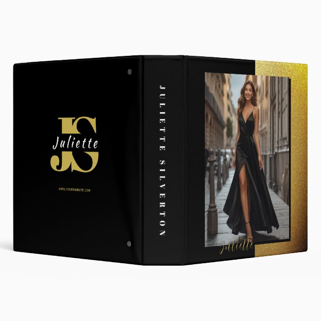 Signature Gold Custom Modelling Portfolio Binder (Background)