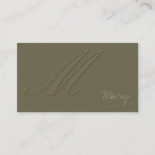 Signature M Business Card