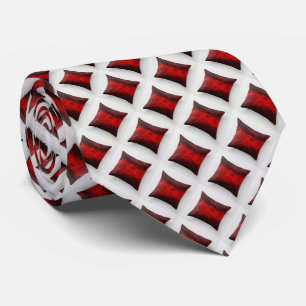 Signature Micro Diamonds Red Pattern Necktie