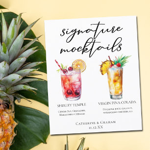 Signature Mocktail Shirley Temple Piña Colada Menu