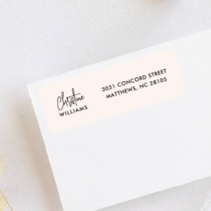 Signature Monogramme manuscrit Script Blu rose