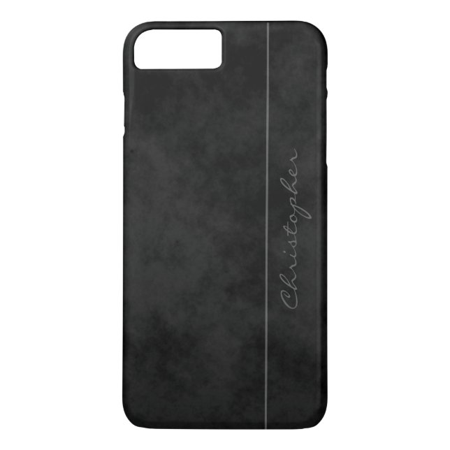 Signature Mottled Black Handsome iPhone 7 Plus Case-Mate iPhone Case (Back)