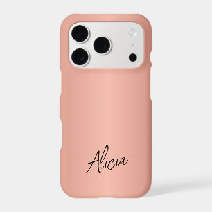 Signature nominative personnalisée rose gold girly