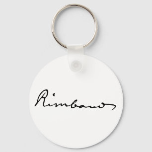 Signature of Arthur Rimbaud Keychain
