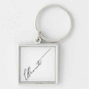 signature of Charlotte Brontë Keychain
