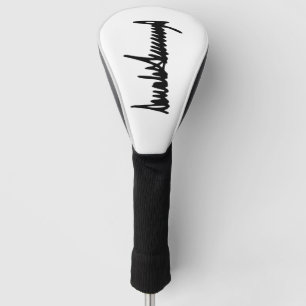 Signature of Donald Trump Autograph Golf Head Cover