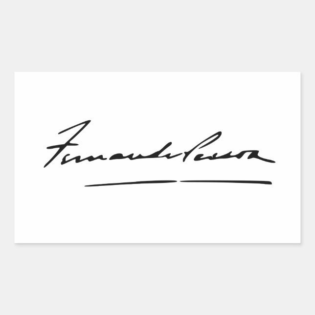 Signature of Fernando Pessoa Sticker (Front)