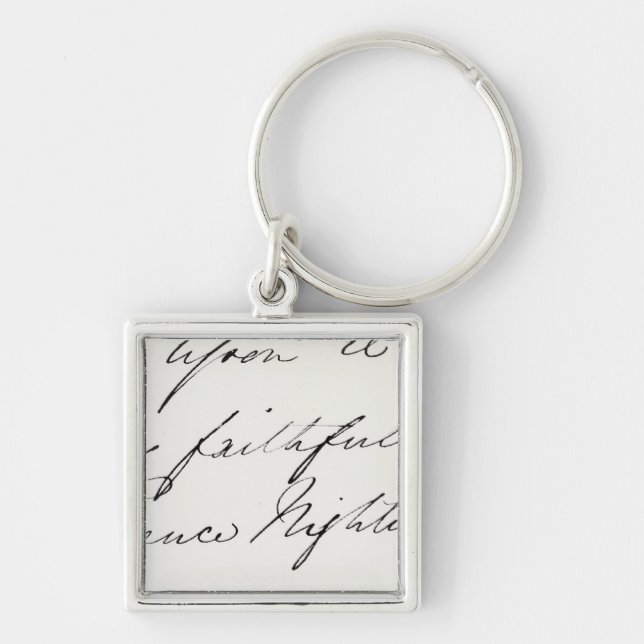 Signature of Florence Nightingale Keychain (Front)
