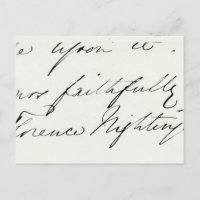 Signature of Florence Nightingale