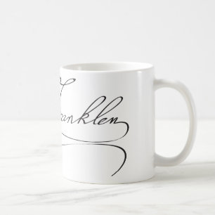 Signature of Founding Father Benjamin Franklin Coffee Mug