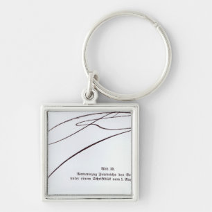 Signature of Frederick the Great Keychain