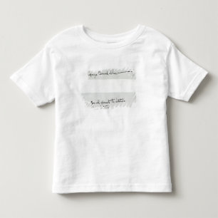 Signature of George Bernard Shaw Toddler T-shirt