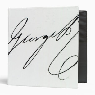 Signature of George IV Binder